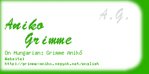 aniko grimme business card